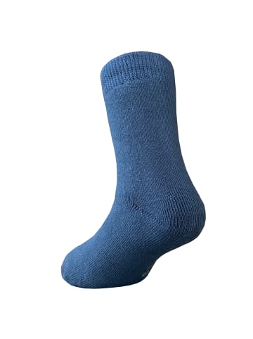 Yalion 3er-Set: Antirutschsocken Vollplüsch in Dunkelblau