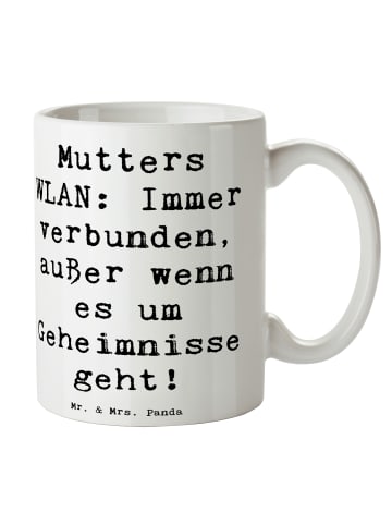 Mr. & Mrs. Panda Tasse Mutters WLAN mit Spruch in Weiß