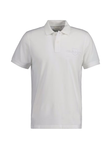 Gant Poloshirt 'Reg Tonal Shield' in weiß
