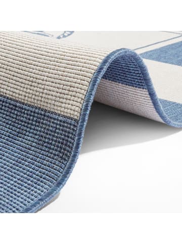 NORTHRUGS In- & Outdoor Wendeteppich Gandara Blau