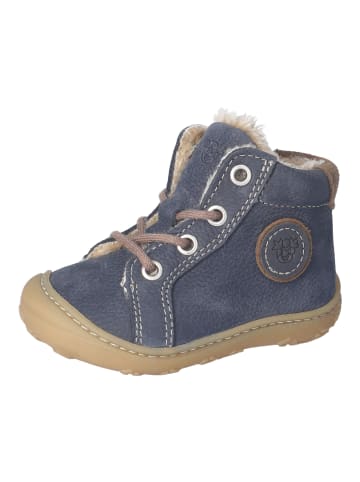 PEPINO Lauflern Schnürstiefel Warmfutter in blau