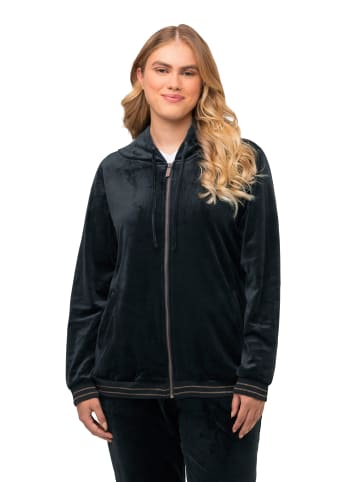 Ulla Popken Sweatjacke in schwarz