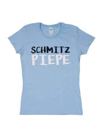United Labels Ralf Schmitz T-Shirt - Schmitzpiepe Slim Fit Rundhals Tour-Fanartikel in blau