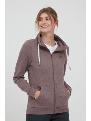 Oxmo Sweatjacke OXVicky Sweat Zip-Jacke in Braun
