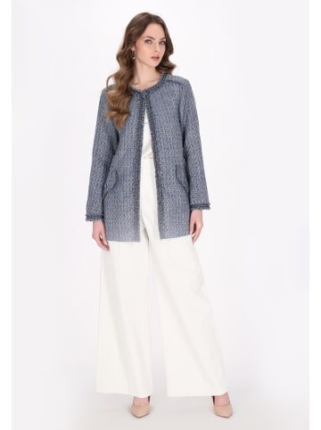 DreiMaster Women Coat in navy glitter