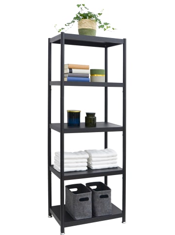 shelfr Industrial Style Metallregal Genk mit 5 Ebenen in Schwarz