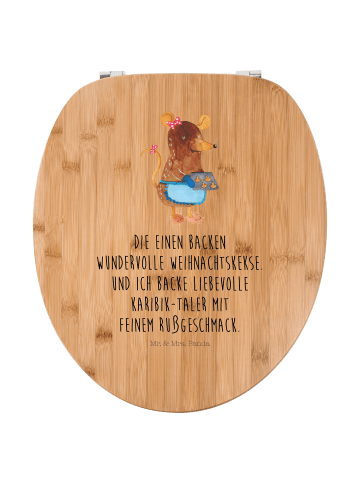 Mr. & Mrs. Panda Toilettensitz Maus Kekse mit Spruch in Braun