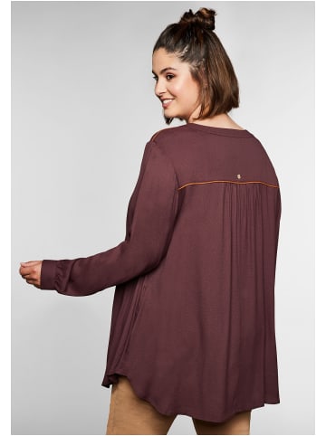 sheego Longbluse in burgund