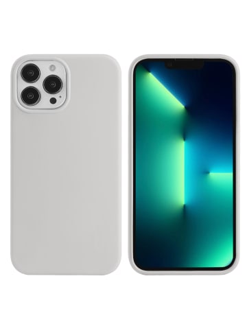Feste Silikonhülle für iPhone 13 Pro in Silber