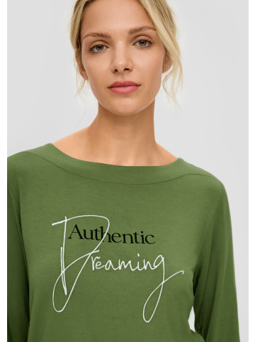 s.Oliver T-Shirt langarm in Olive