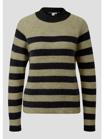 QS Strickpullover in 75G0_olivgrün