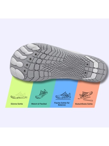 DOTALES GripStep Barfußschuhe in  Grau 45