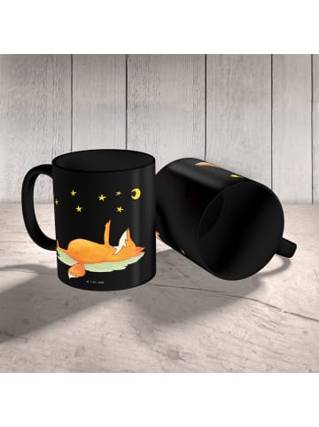 Mr. & Mrs. Panda Kaffeebecher Fuchs Sterne ohne Spruch in Schwarz