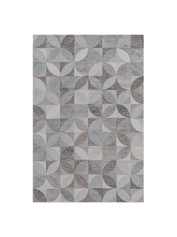 lola & moi Teppich Rock Crystal in silber