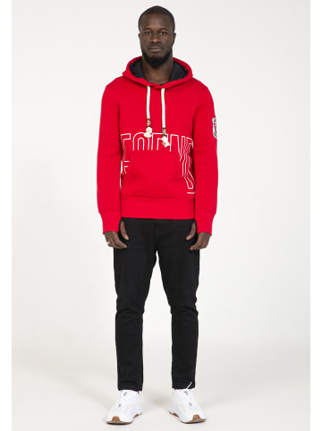 PLUS EIGHTEEN Herren Kapuzenpullover in Rot
