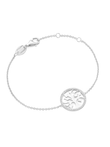 Giorgio Martello Milano Armband Mit Lebensbaum Mit Zirkonia in Silber