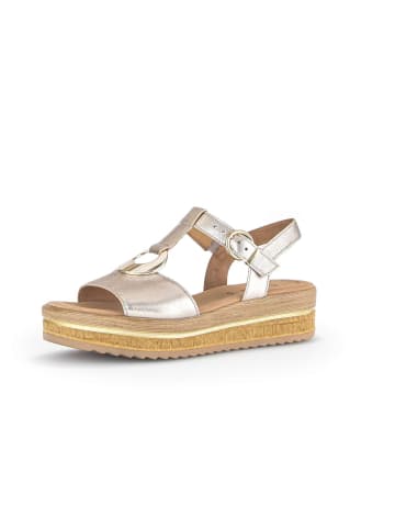 Gabor Fashion Plateau Sandalen in gold