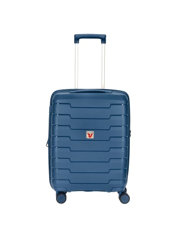 Roncato Skyline - 4-Rollen-Kabinentrolley S 55 cm erw. USB-Anschluss in navy