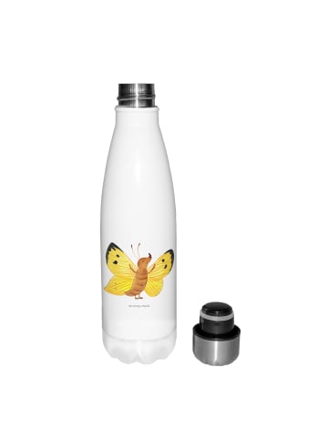 Mr. & Mrs. Panda Thermosflasche Schmetterling Zitronenfalter ohn... in Weiß
