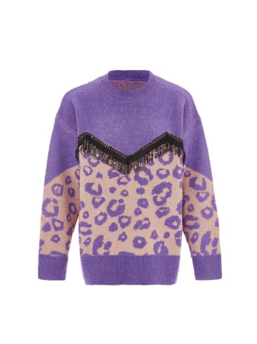 IMANE Damen Strickpullover in Lavendel Rosa