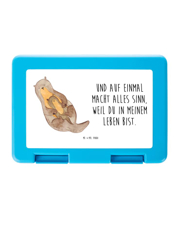 Mr. & Mrs. Panda Lunchbox Otter Kind mit Spruch in Weiß