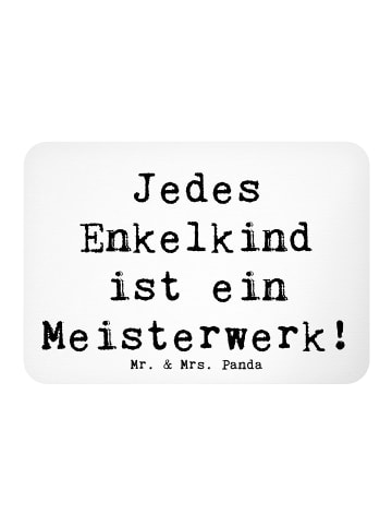 Mr. & Mrs. Panda Kühlschrankmagnet Spruch Enkelkinder Meisterwer... in Weiß