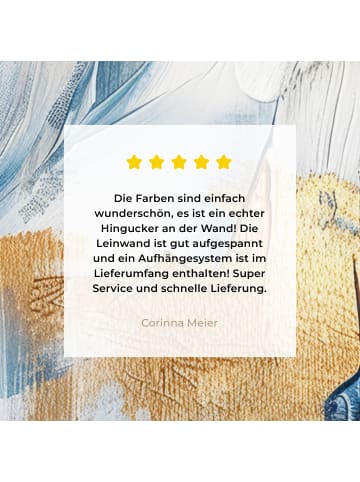 MuchoWow Leinwand bilder Abstrakt gold (BxH)