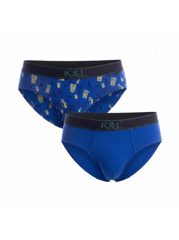 Kisses and Love 2er-Set: Slip in Blue