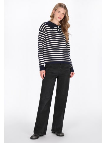 DreiMaster Women Sweater in navy offwhite