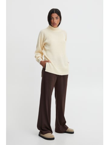 ICHI IHMARAT T-NECK LS2 Loose fit in Tapioca