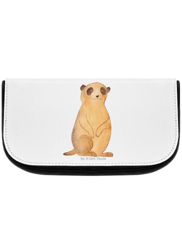 Mr. & Mrs. Panda Kulturbeutel Erdmännchen ohne Spruch in Weiß