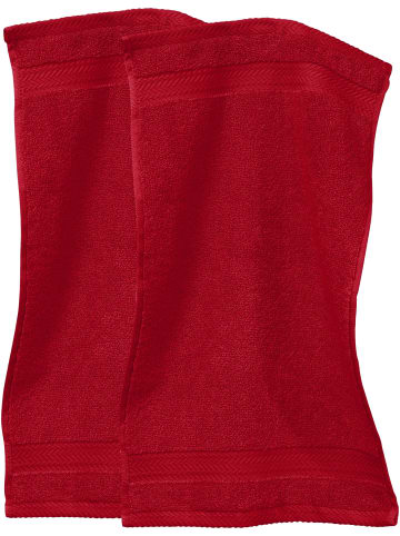 Erwin Müller Frottier Gästetuch 2er-Pack Friedrichshafen in rot