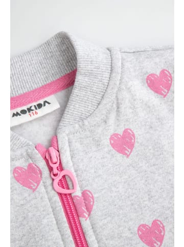 MOKIDA Reißverschlussjacke in grau