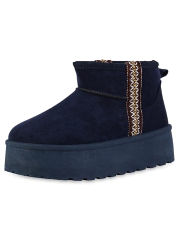 VAN HILL Winter Boots Aria in Dunkelblau