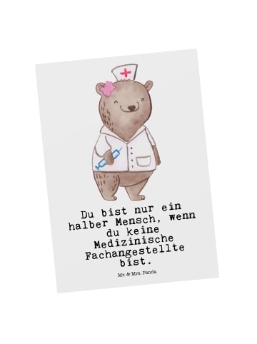 Mr. & Mrs. Panda Wanddeko Medizinische Fachangestellte Herz mit ... in Weiß