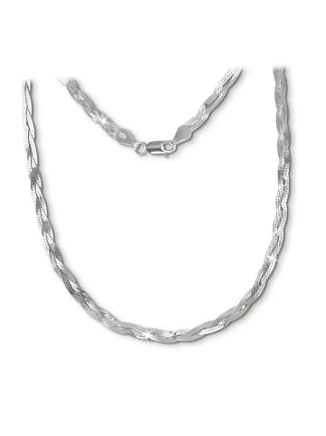 SilberDream 925 Sterling Silber Damen SilberDream Halsketten geflochten ca. 45cm