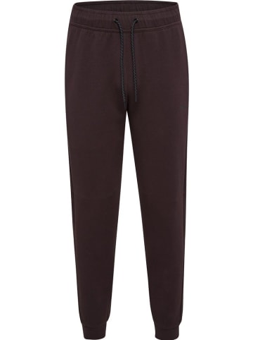 Hummel Sporthose "Hmltech Fleece Regular Pants" in Braun