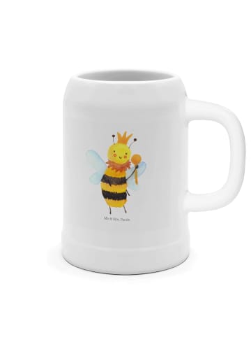 Mr. & Mrs. Panda Krug Biene König ohne Spruch in Weiß