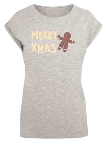 F4NT4STIC T-Shirt Gingerbread Lebkuchen in grau meliert