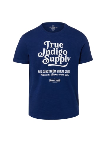 Nils Sundström Shirt in indigo weiß - 0002