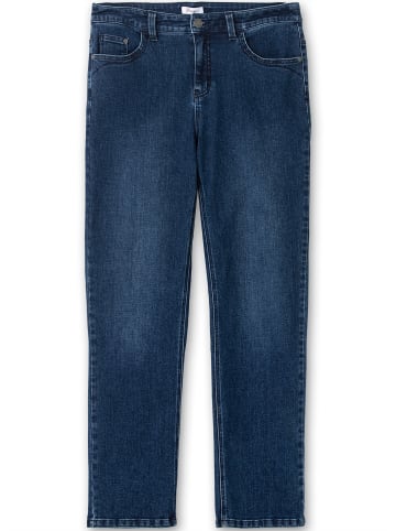 sheego Stretch-Jeans in dark blue denim