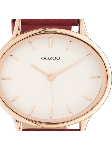 Oozoo Analog-Armbanduhr Oozoo Timepieces rot groß (ca. 42mm)