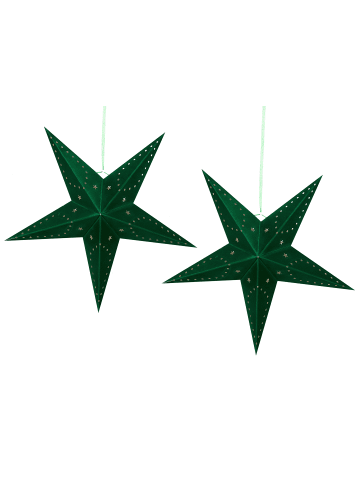 Beliani 2er-Set LED Deko MOTTI in Grün