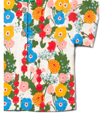 Little Green Radicals Kurzärmeliges Henley-Top in Bunt mit lockerer Passform