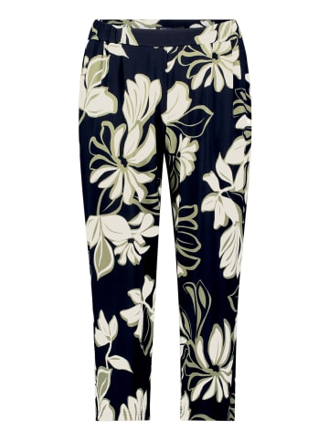 Betty Barclay Schlupfhose mit Bundfalten in Dark Blue/Green