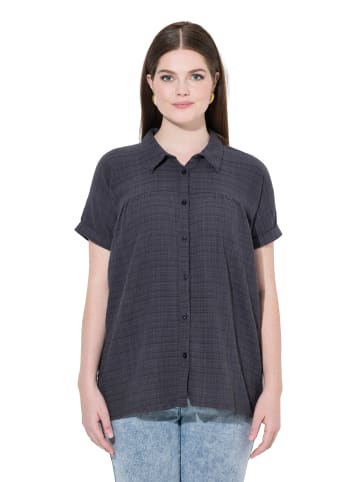 Ulla Popken Hemdbluse in graphitgrau