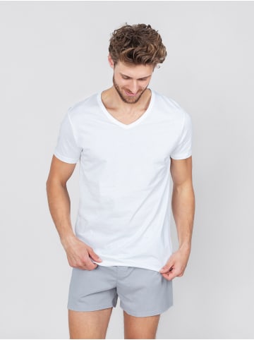 Erlich Textil  T-Shirt HUGO in weiß