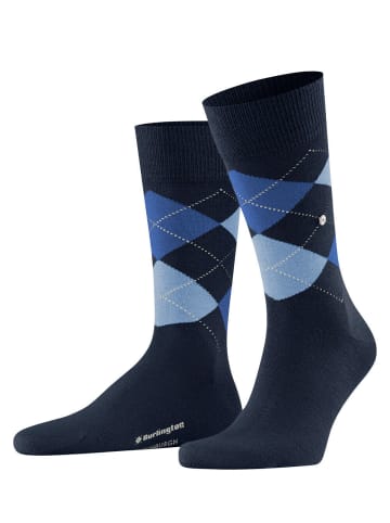 Burlington Edinburgh Socke in Marine