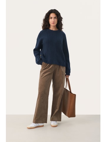 PART TWO Strickpullover LisamariePW Gerade Passform in Navy Blazer