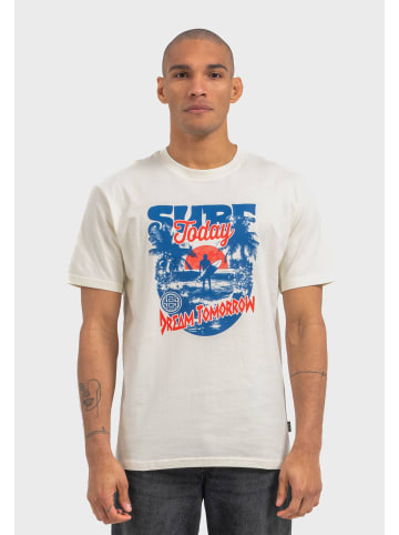 OLDSKULL T-Shirt Wrldvibe Surf Dreams Graphic in Off White